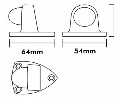 Triangular, Floor Mount - Allfab Supplies